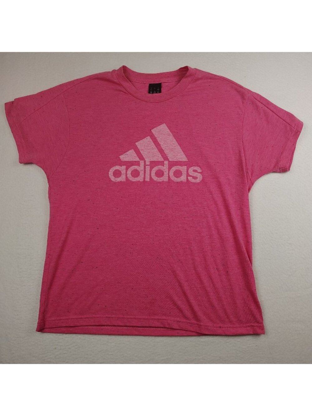 Adidas Future Icons Winners 3.0 Tee Shirt Womens Medium Pink Speckled
